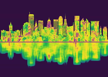 Buffalo New York Skyline