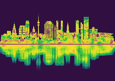 Munich Germany Skyline