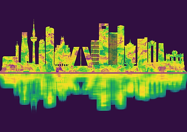 Madrid Spain Skyline