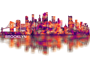 Brooklyn New York Skyline