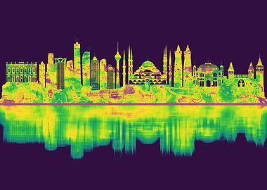 Istanbul Turkey Skyline