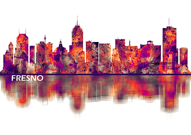 Fresno California Skyline
