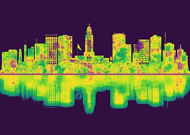 Lincoln Nebraska Skyline