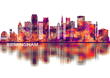 Birmingham England Skyline