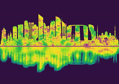 Abu Dhabi UAE Skyline