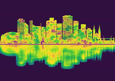 Adelaide Australia Skyline