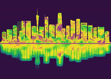 Guangzhou China Skyline