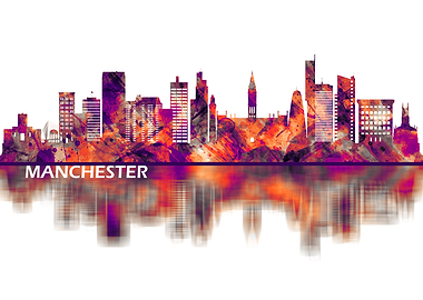Manchester England Skyline