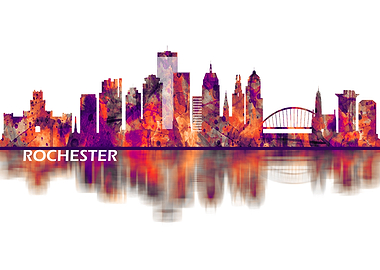 Rochester New York Skyline