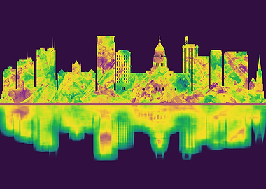 Madison Wisconsin Skyline