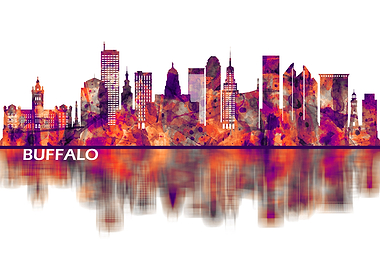 Buffalo New York Skyline