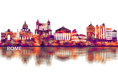 Rome Italy Skyline