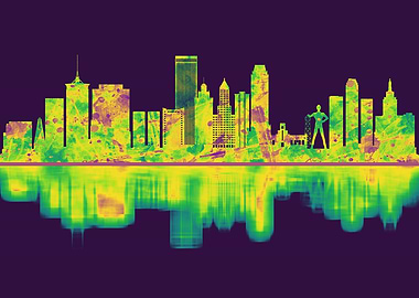 Tulsa Oklahoma Skyline