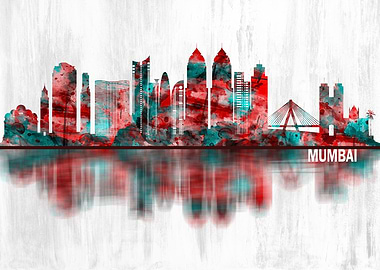 Mumbai India Skyline