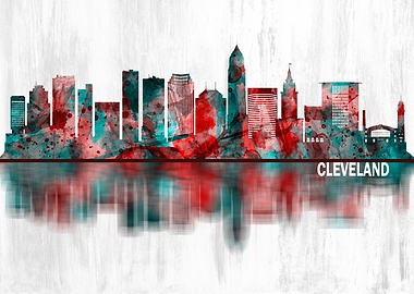 Cleveland Ohio Skyline