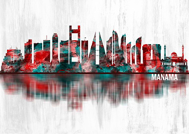 Manama Bahrain Skyline