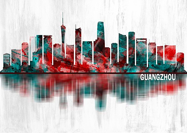 Guangzhou China Skyline