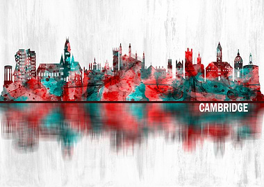 Cambridge England Skyline
