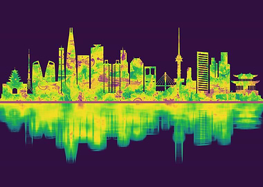 Seoul South Korea Skyline