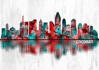 Cincinnati Ohio Skyline