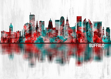 Buffalo New York Skyline