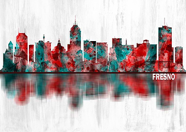 Fresno California Skyline