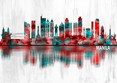 Manila Philippines Skyline