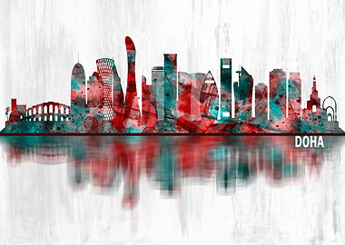 Doha Qatar Skyline