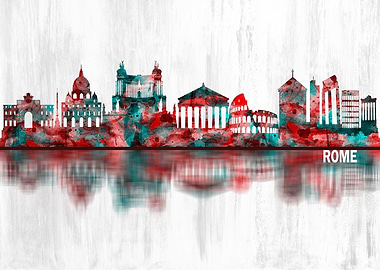 Rome Italy Skyline
