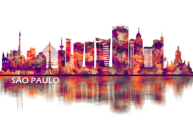 Sao Paulo Brazil Skyline