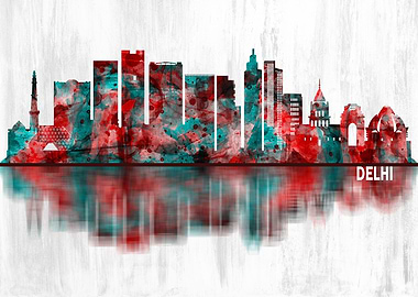 Delhi India Skyline
