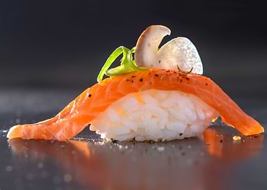 sushi salmon trout forest