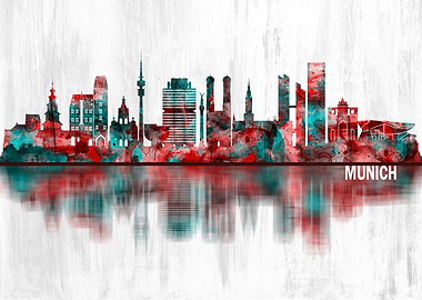 Munich Germany Skyline