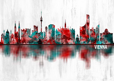 Vienna Austria Skyline