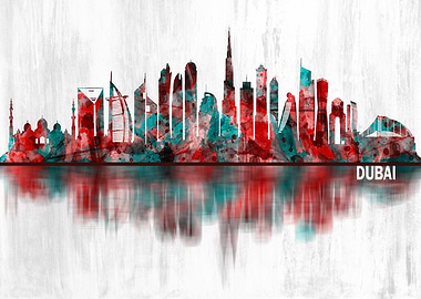 Dubai UAE Skyline