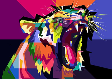TIGER POP ART