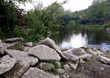 Rocky riverside