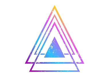 colorful abstract triangle