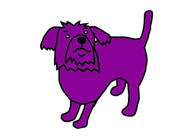 Fergus the Purple Dog