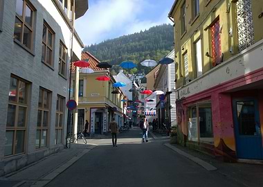 Umbrella Street Bergen