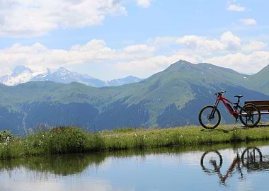 E Bike in the Alps