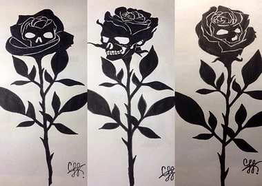 Skull Roses