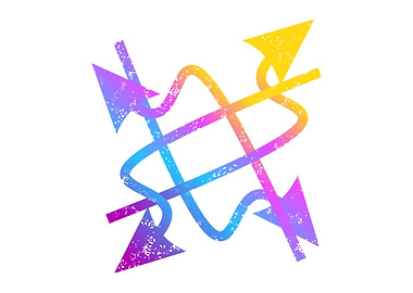 colorful abstract arrow