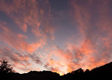 Sunrise in the mountains