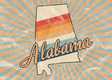 Alabama State 70s Retro