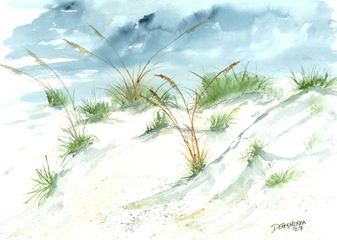 Sand Dunes Beach Art