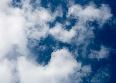 Blue summer skyscape