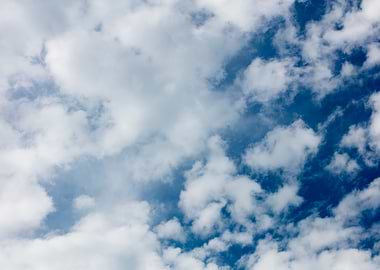 Summer trippy blue sky