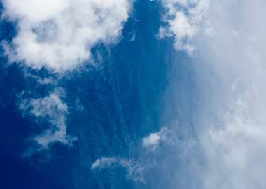 Blue summer skyscape