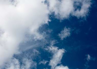 Blue summer skyscape